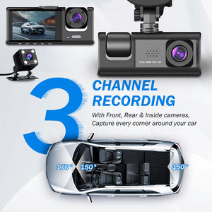 Cámara para Auto de 2 Canales 1080p HD, Grabador de Video Delantero, Trasero e Interior, Caja Negra DVR para Registro de Conducción - Product Image 4