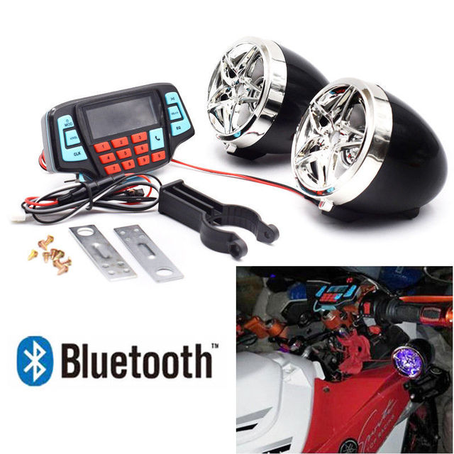 New 12V Waterproof Motorcycle Mp3 Speaker Motorbike Mp3 Audio