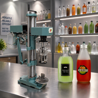 Handmatige aluminium schroefdeksel sluitmachine voor wijnglazen, flessen en drankenverpakkingen.