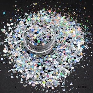 สีเคลือบเล็บเรซิ่นสำหรับงานศิลปะ หลายสี ทนต่อสารละลาย โพลีเอสเตอร์ ตัดด้วยเลเซอร์ โฮโลแกรม กลิตเตอร์แบบหนา - Product Image 4