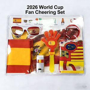 Set de Equipamiento Personalizado para Fanáticos del Fútbol Americano en EE. UU., Canadá y México 2026, Incluye Banderas, Gafas de Animación y Pintura Facial - Product Image 1