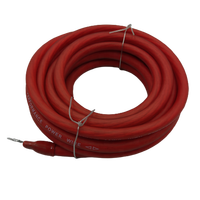 Câble d'alimentation AWG DC PVC flexible en cuivre OFC 0 GA 4 Gauge 8 AWG pour l'audio de voiture, mise à la terre