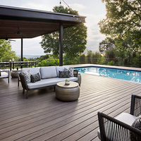 Couverture de terrasse en bois écologique Wpc Decks Flooring Wood Plastic Composite Patio Deck
