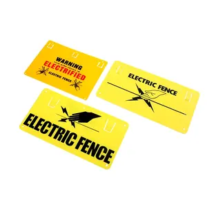 Warning sign and warn sign for Electric fence Warning signs