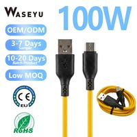 Cable USB Tipo C de Carga Ultra Rápida de 100W, Cable de Datos de Carga Rápida TPE para Xiaomi, Samsung, Redmi, Huawei