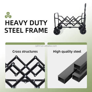 कारखाने प्रत्यक्ष बिक्री से अलग-अलग पहियों को बड़े क्षमता भारी शुल्क उपयोगिता ढहने वाला वाहन कैंपिंग कार्ट आउटडोर उपयोग - Product Image 3