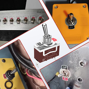 Interrupteur à bascule 30A 12V ON OFF avec cache-bottes, interrupteur électrique robuste SPST 2 broches, étanche - Product Image 6