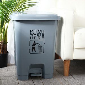 Poubelles à déchets médicaux sur mesure 15L 240L en plastique épaissi à commande au pied pour intérieur et extérieur, forme rectangulaire - Product Image 2