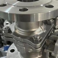 Válvula de bola flotante de acero inoxidable 304 directa de fábrica con asiento de PTFE para agua y aceite