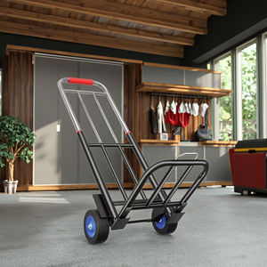 Klein Formaat Draagbare Roestvrijstalen Opvouwbare Trolley Met Platformstructuur Voor Huishoudelijk Transport Op Maat Oem-Ondersteuning - Product Image 3