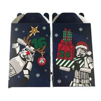 Caja de Embalaje Ecológica Personalizada para Juguetes Pequeños de Navidad, con Asa e Impresión a Cuatro Colores, para Exhibición de Regalos Navideños