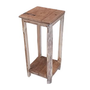 Jardinière en bois naturel 26x26x61 cm - Product Image 1