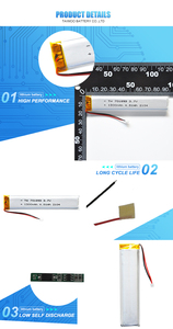 Taiwoo nhà máy trực tiếp cung cấp đầy đủ công suất KC 701893 1300mAh <span class=keywords><strong>1050mAh</strong></span> 3.7V <span class=keywords><strong>lithium</strong></span> có thể sạc lại pin - Product Image 4