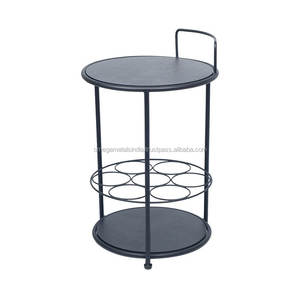 ชั้นวางไวน์โลหะแบบตั้งโต๊ะ7ขวดสำหรับบาร์และโรงแรมมี6ขวดความจุรวมถังน้ำแข็งและอ่างเครื่องดื่มดีไซน์ใหม่ - Product Image 5