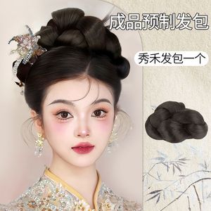 ซีรีส์แต่งหน้าสไตล์จีน Xiuhe วิกผมทรงบัน ทำจากเส้นใยทนความร้อนสูง มีหลายขนาด สำหรับช่างแต่งหน้า - Product Image 6