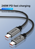 Cable de Carga Rápida USB4 de 240W, 8K, 40Gbps, con Malla de Nailon, Tipo-C a Tipo-C, para Teléfono y Auriculares, Suministro Directo de Fábrica, OEM, ODM