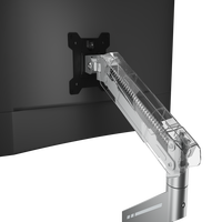 Soporte de Brazo para Monitor con Movimiento Completo, Inclinación, Giro y Pivotación de 360° °   Sistema de Resorte Mecánico de Rotación para Escritorio de Computadora de Oficina y Juegos