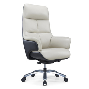 Sedia da ufficio stile Boss in pelle Hawaii ampia morbida e confortevole poggiatesta integrato sedile e schienale 134 ° con estrema inclinazione all'indietro - Product Image 3