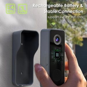 Cámara de timbre WiFi de 4MP con 2K de alta resolución alimentada por batería y videoportero inalámbrico Timbre de <span class=keywords><strong>video</strong></span> parpadeante - Product Image 2