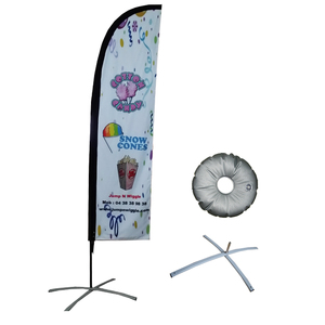 Custom Beach Flags Banners Accessories String Flag Advertising Outdoor Display Flying Banner