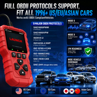 LAUNCH CR329 Lecteur de codes de diagnostic universel pour voiture, lecture et effacement des codes d'erreur, outil de diagnostic automatique OBDII