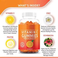 Gummies de Vitamine C Marque Blanche : Renforcez Votre Système Immunitaire, Corps Sain, Pour Femmes et Hommes, Compléments Végétaliens