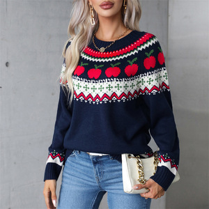 Nouveau <span class=keywords><strong>Pull</strong></span> Décontracté <span class=keywords><strong>Femme</strong></span> Hiver 2026 à Capuche Imprimé Arbre <span class=keywords><strong>de</strong></span> <span class=keywords><strong>Noël</strong></span> en Nylon/Acrylique Anti-Plis - Product Image 2