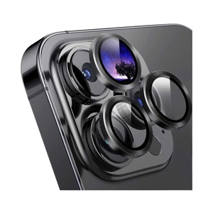 Protecteur d'objectif d'appareil photo en alliage CD pour iPhone 15 14 <span class=keywords><strong>Pro</strong></span> Max Plus 13 12 Mini 11 Protection en verre pour téléphone Film protecteur - Product Image 1