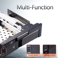 Rack mobile hot-swap SATA in alluminio da 2,5/3,5 pollici, custodia per SSD/HDD per archiviazione hard disk