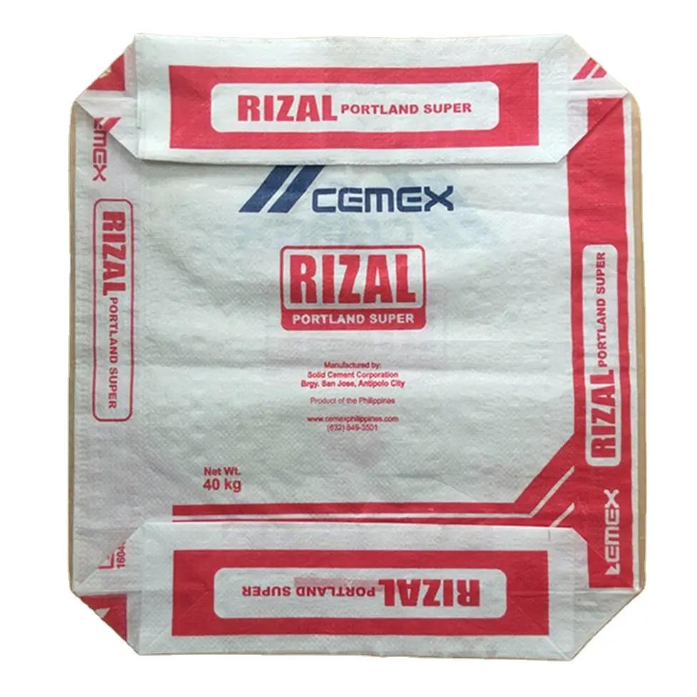 Wholesale price 20kg 25kg 40kg 50kg Dry Mortar Plaster Cement Kraft Paper bag Tile Adhesive Valve pp woven Bag