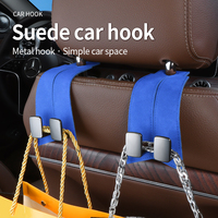 Crochet d'appui-tête de siège de voiture, accessoires automobiles cachés, combinaison crochet d'appui-tête, support de téléphone, crochet polyvalent automobile, support de rangement