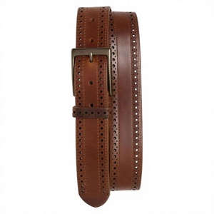 BS INTERNATIONAL NA234 Men's Vintage Pin Buckle Cow Hide Leather Belt Genuine Steel Solid Square Waterproof Eco-Friendly - Product Image 6