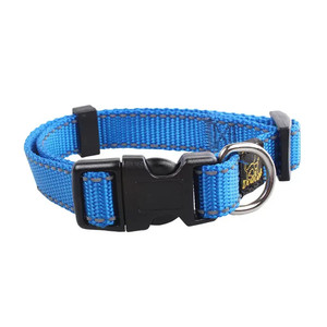 2023 Amazon meilleure qualité en Nylon réfléchissant collier de cou de chien de compagnie vente chaude motif solide harnais de chien accessoire Polyester laisse utilisation - Product Image 4