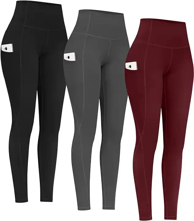 Vente en gros de vêtements de sport, leggings de gym grande taille, pantalons de yoga, fitness, jambières de yoga taille haute avec poches