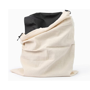 Fashion Big Dust <strong>Bag</strong> White Cotton <strong>Canvas</strong> <strong>Pouch</strong> Cloth Storage <strong>Drawstring</strong> <strong>Bag</strong> With Rope - Product Image 1