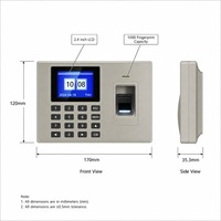 Máquina de Control de Asistencia con Huella Dactilar y Contraseña, Económica, Capacidad para 1000, Descarga de Reportes por USB, para Personal de Pequeñas Oficinas
