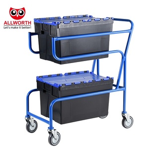 Escaleras de almacén industrial fácilmente móviles con garantía de seguridad con pasamanos con barra y ruedas antiascenso - Product Image 3