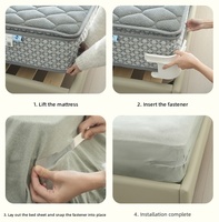 4 pièces de clips de fixation invisibles antidérapants pour draps, attaches d'angle pour matelas anti-déplacement, attaches de couvre-lit anti-glissement pour literie domestique