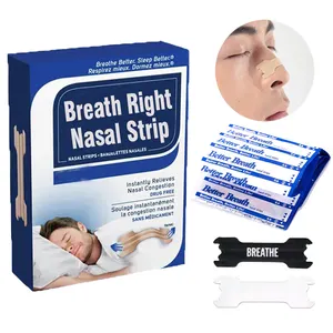 Customized Transparent Breathe Right Extra Strength Tan Sleep Strips Waterproof Anti Snoring Nasal Strips