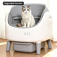 Bac à litière automatique pour chat avec nettoyage automatique, design ouvert extra large, télécommande et accessoires pour animaux de compagnie, fourniture directe d'usine, OEM