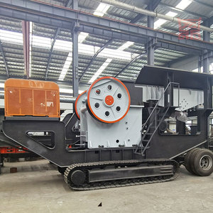 Planta Móvil de Trituración de Piedra Tipo Oruga con Trituradora de Mandíbulas y Motor, Venta Directa de China - Product Image 1