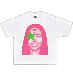 T-shirt Mariah The Scientist à col rond et manches courtes en coton, coupe ample, style streetwear, pour enfants, toutes saisons - Product Image 1