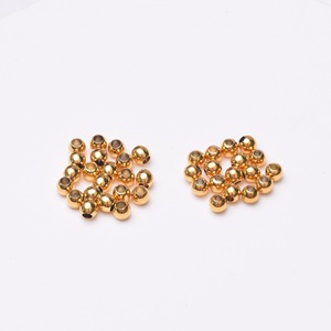 Cuentas Espaciadoras Chapadas en Oro de 2.5, 3, 4, 5, 6, 8mm al por Mayor, Cuentas Redondas Sólidas de Oro de 24k <span class=keywords><strong>para</strong></span> la Fabricación de Joyería, <span class=keywords><strong>Collares</strong></span> y Pulseras - Product Image 4