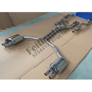 Pipa knalpot Catback pabrik untuk Audi S4/<span class=keywords><strong>S5</strong></span> B8 B8.5 3.0T 2013-2019 pipa knalpot Stainless Steel Muffler kinerja otomotif