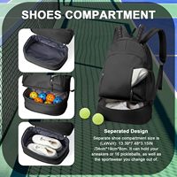 Sac à dos de sport haute capacité résistant à l'eau pour raquettes de squash, racquetball, tennis et padel – Offre spéciale