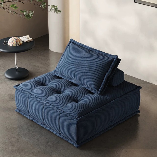 Modern Luxury Modular Vacuum Packed Sofa Bed High Density Sponge Fabric Compressed Sofa Boneless Couch for Living Room