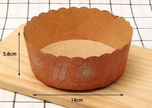 Molde de papel redondo Panettone de 3 a 5 pulgadas, bandeja de papel Panettone desechable, molde para Horno de vapor, pan, pastel, bandeja de papel para comida - Product Image 3