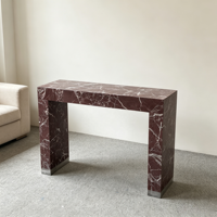 Maßgefertigte Moderne Minimalistische Eingangsbereich-Möbel Naturstein Marmor Konsole Gepäckbank für Villa und Hotel Marmor-Möbelset