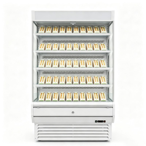 Multi functional vertical open air curtain cabinets and fresh supermarket <b>refrigerated</b> cabinets wholesale - Product Image 1