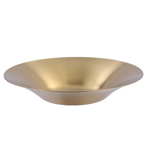 Plat à fruits rond profond en acier inoxydable 304 doré, plat de service commercial, bol à pâtes et salades, pour les fêtes - Product Image 4